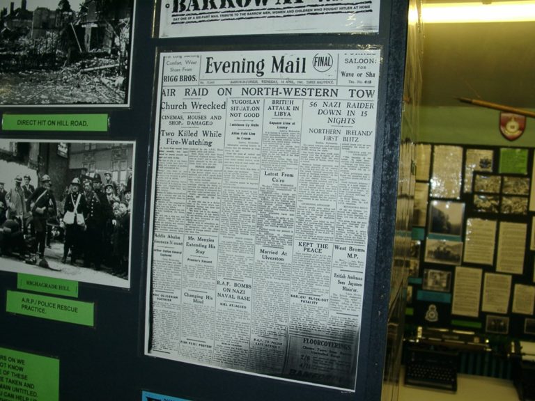 War Air Raid On Barrow Newspaper 16 April 1941