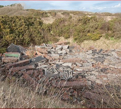 Broughton Moor WW2 Munitions Building After The 1944 Explosion