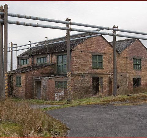 Broughton Moor WW2 Munitions Building Exterior With Pipes