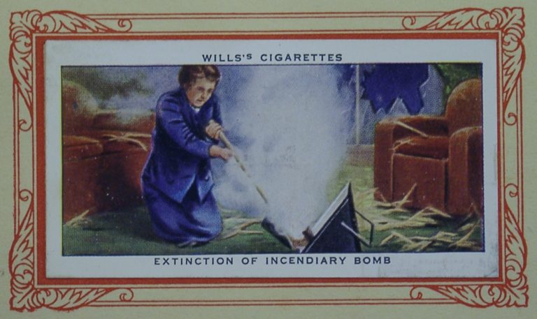 Cigarette Card In War Incend Bomb 2