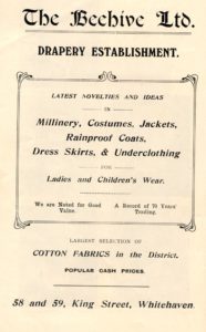 Clothes Beehive Draper Advert 1912