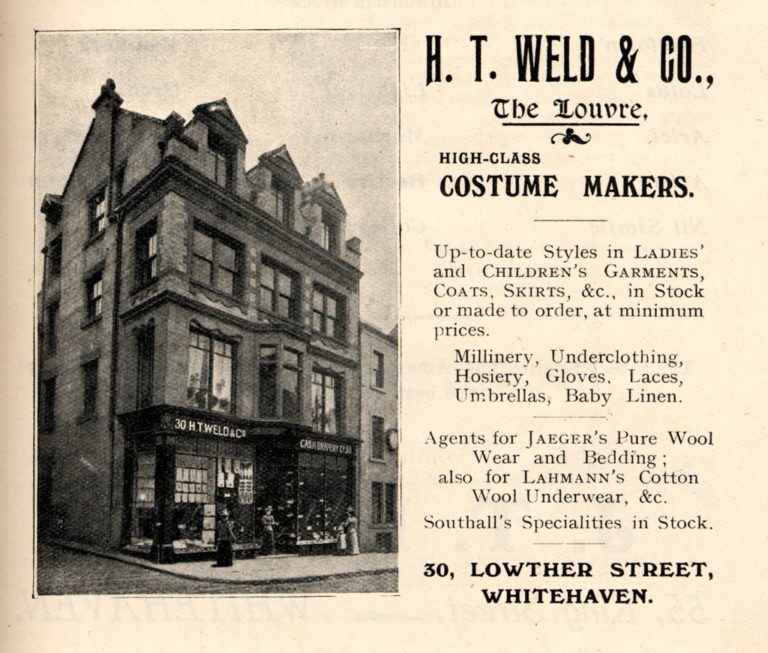 Clothes HT Weld Costume Makers Advert 1912