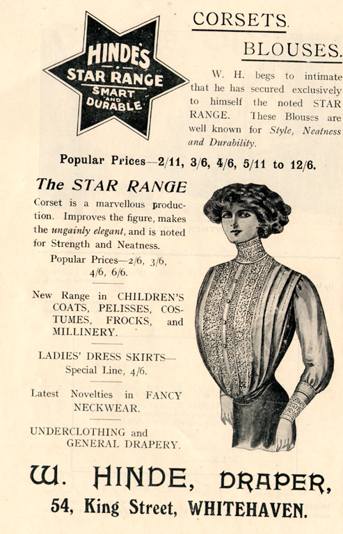Clothes W Hinde Draper Advert 1912