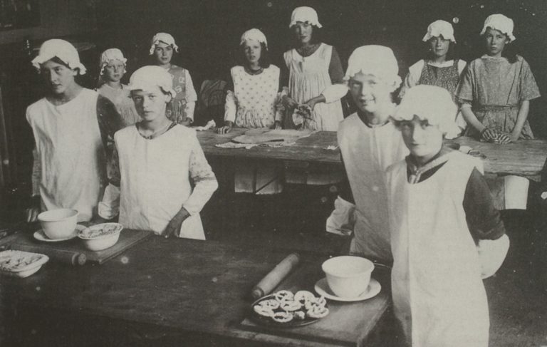 Cookery Class At School 1920s
