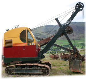 Excavator RB10 cutout feathered edge Threlkeld Quarry
