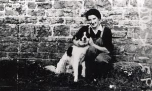 Hullock Annie Land Army Girl With Dog 1943
