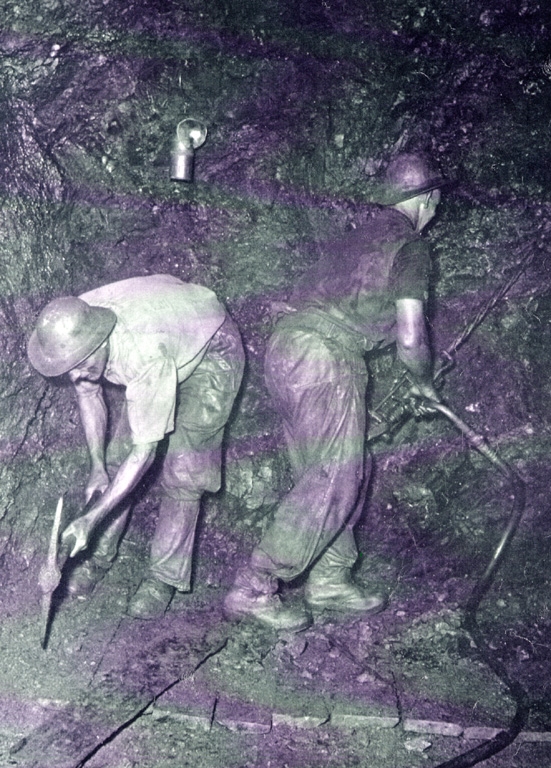 Miners Picking At Mine