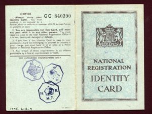 National Registration Identity Card Cover 1940s