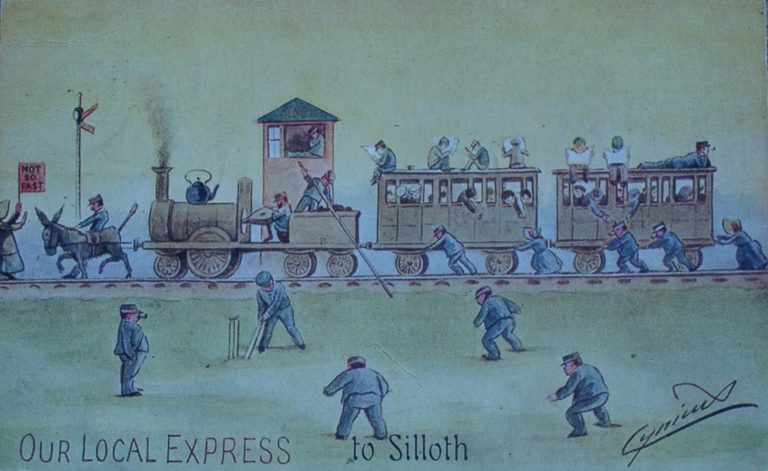 Postcard Carlisle To Silloth Express Cartoon 2