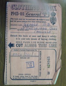 Ration Book For Clothes During The War 1943