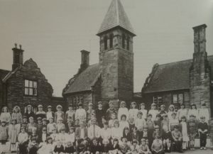 School Photo In Front Of Tower C 1930s