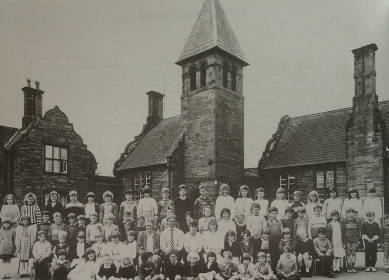 School Photo In Front Of Tower C 1930s