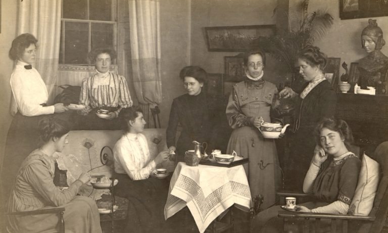 School Staff Having Tea 1900 To 1920