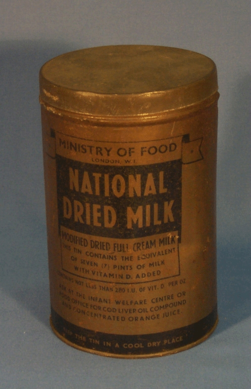 War Rations National Dried Milk From Ministry Of Food