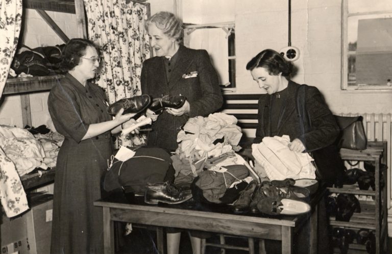 Womens Voluntary Service WVS Sorting Clothes For In Emergency 1939 45
